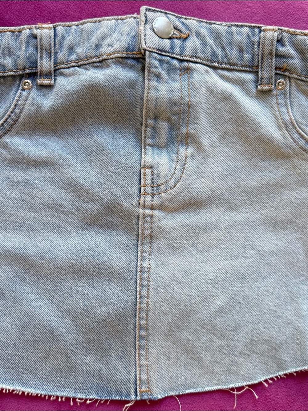 Pull & Bear Denim Strapless Top With Back Zipper Size S